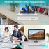 Wired Keyboard for Mac, Full Size with 20 Multimedia Shortcut Keys, USB A/USB C Compatible for Apple Mac Pro/Mini,