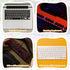 Bruislard 3 Pcs English Keyboard Replacement Letter Stickers, Universal Keyboard Sticker, Rainbow Lettering Stickers
