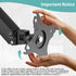 Height Adjustable Pole Mount Monitor Arm for 17"-27" Screens, VESA 75x75 and 100x100, Holds up to 15.4 lbs