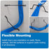 ICC 5" 25-Pack Plastic Cable Distribution D Ring, Non-Conductive Wall Cable Organizer, Cable Hanger & Wire Loop