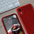 MATEPROX Bling Sparkle Case for iPhone XR - Cute Girls Women Protective Christmas Case (Red)