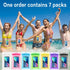 7 Pcs Waterproof Phone Pouch, Universal IPX8 Floating Cell Phone Case Dry Bag for Most Phones on Market