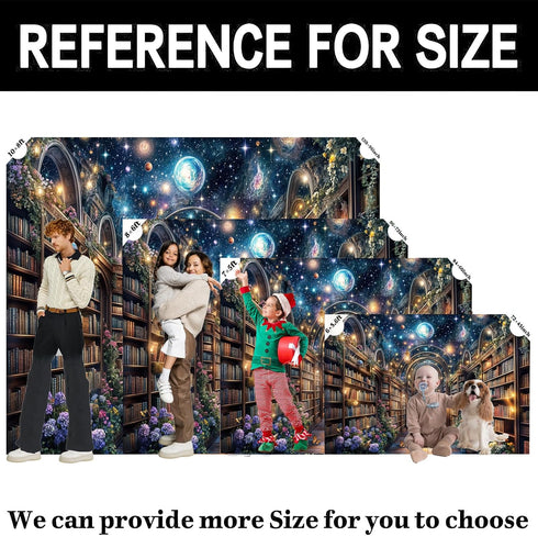 MERCHR 7x5ft Bookshelf Backdrop Books Library Tapestry Bookcase Photography Backdrop School Library Study Bookshelf