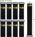 Wrap-It Storage Super-Stretch 12" Cinch Straps - 8 Pack Elastic Hook and Loop for Cord Organizer
