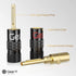 GearIT Banana Plugs for Speaker Wire (6 Pairs, 12 Pieces), Pin Plug Closed Screw Type, 24K Gold Plated Connectors, Banana Pins (Support 12 AWG to 20 AWG Wires)