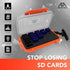 Proven Wild SD Card Holder | Waterproof, Durable Case Holds 35 SD Cards Upright | Standard Memory Card Holder for DSLR
