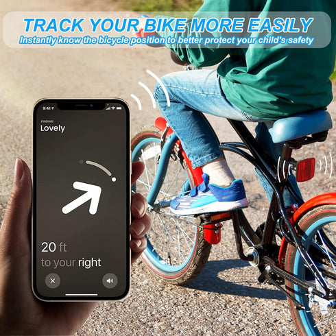 Airtag Bike Mount, Hidden GPS Tracker Case for Apple Airtag, Anti-Theft Holder for Bike, Scooter