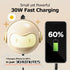 Cute 30W USB C Night Light Wall Charger Space Bot GaN Fast PD Charging Block - Touch Dimmable LED Lamp Adapter