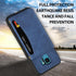 Asuwish Samsung Galaxy S9 Wallet Case with Tempered Glass, PU Leather, Credit Card Holder, Rugged Stand, Blue.