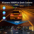 Ruitutedianzi Inside Vehicle Dash CamThree Way Camera DVRs Recorder Video Registrator Dashcam Camcorder