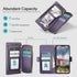 DJBEAR 13 6.1" 9 13 for iPhone Wallet Case for Men & Women, All-in-One Flip Folio Cover with Card Slots, Zipper Pocket