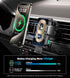 GuMosh Dual Coil Wireless Car Charger, Fast Charging Auto-Clamping Alignment Car Phone Holder Charger for Samsung Flip,