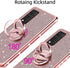 KuDiNi for Revvl v+ 5g Phone Case, Glitter Crystal Soft Clear TPU Luxury Bling Protective Cover with Kickstand Strap