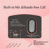 Dosmix Portable Bluetooth Stereo Speaker, Enhanced Bass Retro Wireless Speaker with Built-in Mic for Travel, Home,