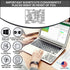 Synerlogic Word/Excel Windows Shortcut Sticker | Reference Guide Keyboard Shortcuts | Work from Home Essentials | Excel