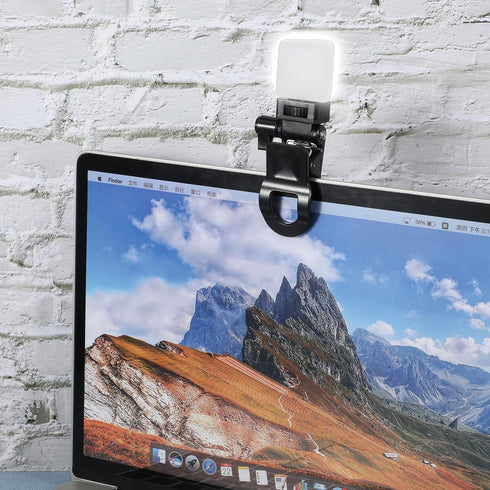 Xelsluthe Monitor Camera Mount Clamp Clip, Ring Light Clip Adapter Replacement Screen LCD Display Top Fill