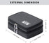mygreen Waterproof Electronics Travel Organizer, Double Layer Cable Storage Bag for Charger, Phone, Black