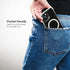 ENCASED Privacy Case for iPhone 15, Slim-fit Clear Case with Anti-Spy Screen Protector, 9H Tempered Glass