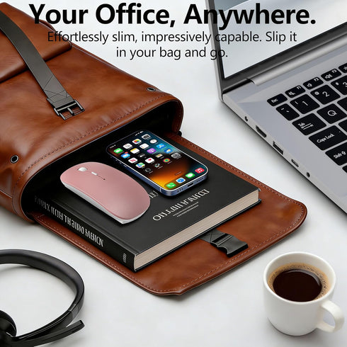 Kenvala 5.2/3.0 2.4G Wireless Mouse for MacBook & iPad, Bluetooth & USB-C/USB-A, Rechargeable Silent Slim Mouse