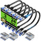 TuokaJu Cat6A Ethernet Cable Shielded 10Gbps 3 ft (24 Pack), Slim Shielded (F/UTP)