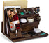 KOCWELL Wood Phone Docking Station, Gifts for Men, Nightstand Organizer Wood for Phone