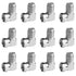 Right Angle Coaxial Connector, 12 Pcs RG6 F Type Female to Male Adapter for Wall Mounted TV