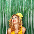 Iridescent Foil Fringe Curtains for Rainforest Jungle Theme Party Supplies, 2 Packs (W) 3.28*(H) 6.56 Ft