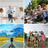 KLIOMAX Set 1/4 (2-Pack) Dual-Mount Smartphone Tripod Adapter Vertical & Horizontal Phone Holder with Screw, Adjustable
