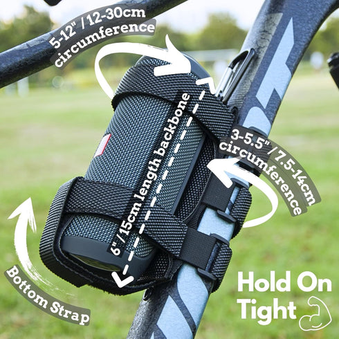 Favation 6 5 Portable Bike Golf-Cart Speaker Mount - Adjustable Strap Holder for JBL Flip Charge Series Bluetooth