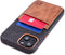 Dockem Fabric Card Case for iPhone 13 with Built-in Metal Plate for Magnetic