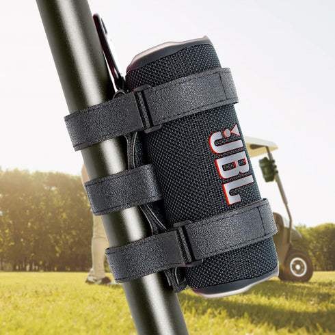 Portable Speaker Mount for Wireless Bluetooth Speakers, Waterproof Adjustable Strap, Fits UTV Golf Cart Bike
