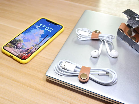 Headset 10 CAILLU Cord Organizer,Cord Keeper,Cable Organizer USB Holder,Cable Management,Cable Straps,Earbud case,wrap