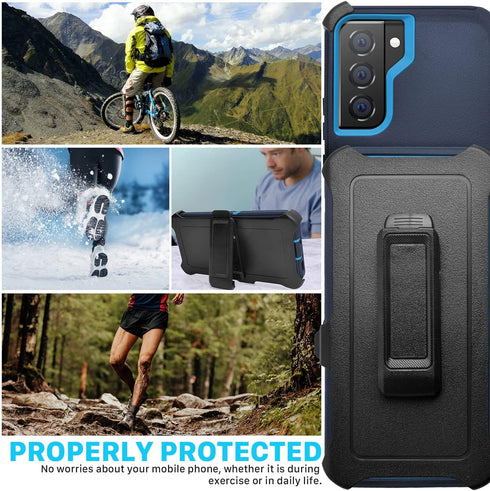 Galaxy S22 Belt-Clip Holster Case, Military Grade Drop Protection, Water-Resistant Shockproof Durable Cover for Samsung