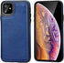 OT ONETOP Wallet Case for iPhone 11 with Card Holder, PU Leather Kickstand, Double Magnetic Clasp, Shockproof (Blue)