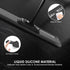Samsung Galaxy A03s Phone Case, Shockproof Silicone Slim Cover, Durable TPU Dual Layer Drop-Proof Cover Black