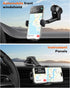 APPS2Car Car Phone Holder Mount - Dashboard/Windshield Holder for iPhone, Samsung, All Phones, Black