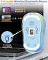 Unique Transparent Bluetooth Mouse with USB & Type-C Receivers, Small Portable Wireless Rechargeable Mice for MacBook,