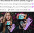 Purple Metal Cell Phone Ring Butterfly Holder, Finger Kickstand Back Stand Hand Grip Compatible with Smartphone, Tablet, E-Reader, Etc.