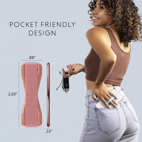 LOVEHANDLE Phone Grip - Universal Phone Strap and Phone Grips for Back of Phone - Convenient Cell Phone Holder for Hand That Fits Most Smartphones and Mini Tablets - Made in The USA