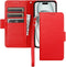 Bocasal Wallet Case for iPhone 15 5G, Genuine Leather Support Wireless Charging RFID
