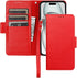 Bocasal Wallet Case for iPhone 15 5G, Genuine Leather Support Wireless Charging RFID