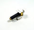 3.5mm Keystone Snap-in Stereo Jack, White Female Modular Coupler for Wall Plate