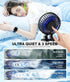 JZCreater USB Desk Fan, Mini Portable Fan with 3 Speeds, Strong Wind, Quiet Personal Fan for Home, Office, Travel