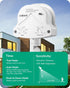 EDISHINE Outdoor Motion Sensor, 240° Detection Range & 60FT Detection Distance, Dusk to Dawn