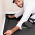 WILLBOND Cable Floor Strip Cover, 2 Pack, 10 ft x 3 Inch, Black, Hook and Loop Tape for Wires, Trip Hazard Prevention