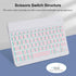 TOHAKATA A16 11th 10th Backlit Bluetooth Keyboard Small Portable Wireless Keyboard Rechargeable Illuminated for Android