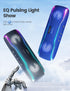 ERKEISEHN Bluetooth Speaker, IPX7 Waterproof Wireless Speaker with Colorful Flashing Light, 25W Super Bass, 24H Playtime