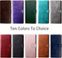 SUANPOT Leather Wallet Case for iPhone XR 6.1 with RFID Blocking Credit Card Holder, Shockproof Flip Folio Cover, Purple