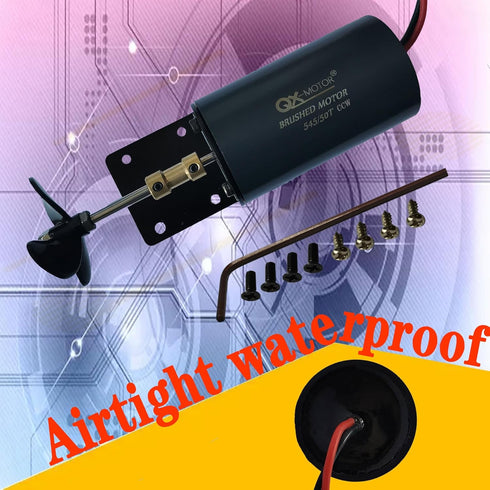 545 50T GLOGLOW Brush Motor, Excellent Thrust Impact Performance High Efficiency RC Underwater Thruster RC Accessory