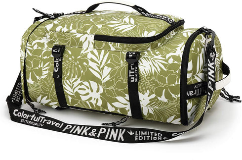 Backpack 4-Way Kalesi Gym Duffle Bag Waterproof with Shoes Compartment for travel Sport Hiking laptop (olive-green)